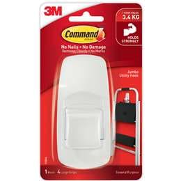 3M Command Jumbo Hook White each