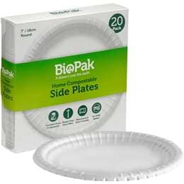 BioPak Side Plates 18cm 20 pack