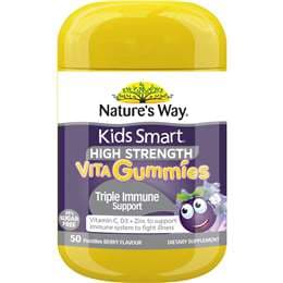 Nature's Way Kids Smart High Strength Vita Gummies Triple Immune Support 50 pack