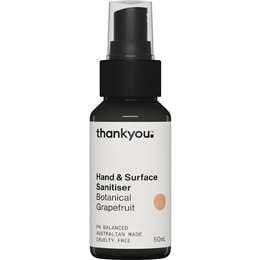 Thankyou. Hand & Surface Sanitiser Botanical Grapefruit Spray 50mL