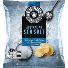 Red Rock Deli Potato Chips Sea Salt Natural 20g