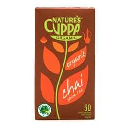 Nature's Cuppa Organic Spice Chai Tea Bags 50 pack