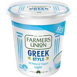 Farmers Union Light Greek Yoghurt 1kg