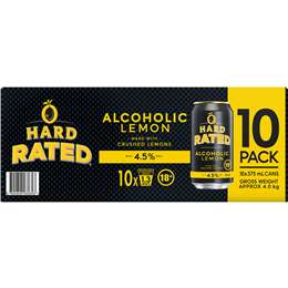 Hard Rated Cans 375mL x 10 pack