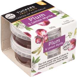 Tucker's Fruit Paste Plum & Lemon Myrtle 60g x 2 pack