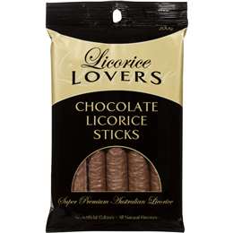 Licorice Lovers Chocolate Licorice Sticks 200g