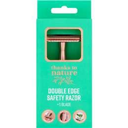 Thanks To Nature Double Edge Safety Razor & Blade each