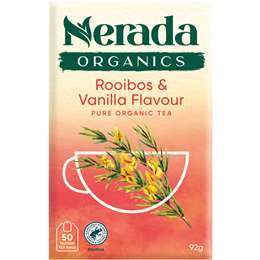 Nerada Organic Rooibos & Vanilla Tea Bags 50 pack
