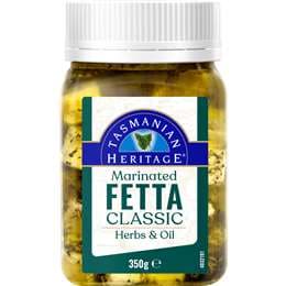 Tasmanian Heritage Marinated Fetta Cheese 350g