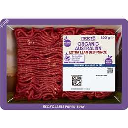 Macro Organic Extra Lean Beef Mince 500g