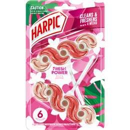 Harpic Fresh Power Rose Caged Toilet Cleaner Block 2 pack