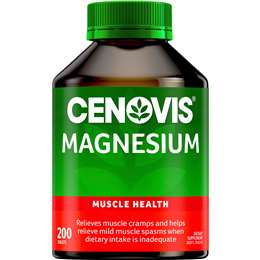 Cenovis Magnesium Tablets Muscle Health Supplement 200 pack