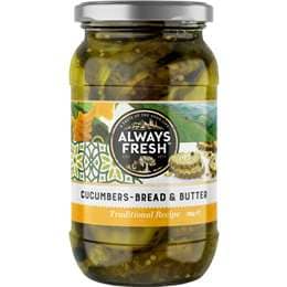 Always Fresh Cucumbers Bread & Butter 380g