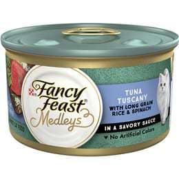 Fancy Feast Adult Medleys Tuna Tuscany Savory Sauce Wet Cat Food 85g