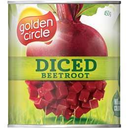 Golden Circle Canned Vegetables Diced Beetroot Cans 450g
