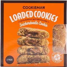 Cookieman Loaded Snickerdoodle Cookies 2 pack