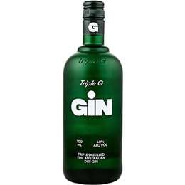Triple G Australian Dry Gin Bottle 700mL