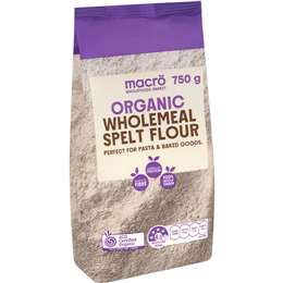 Macro Organic Flour Wholemeal Spelt 750g