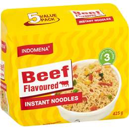 Indomena Instant Noodles Beef Flavoured 425g 5 pack