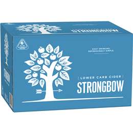 Strongbow Apple Cider Dry Low Carb Bottles 355mL x 24 case
