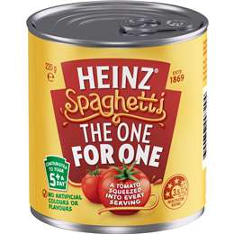 Heinz Canned Spaghetti Pasta In Tomato Sauce 220g