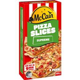McCain Frozen Pizza Slices Supreme 600g