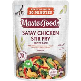 MasterFoods Satay Chicken Stir Fry Recipe Base 175g