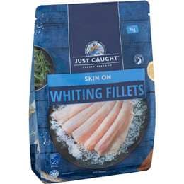 Just Caught Whiting Fillets Skin On 1kg