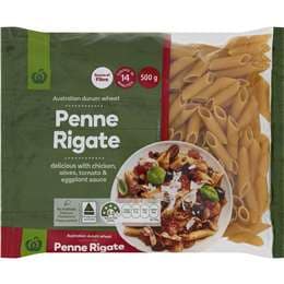Woolworths Pasta Penne Rigate 500g