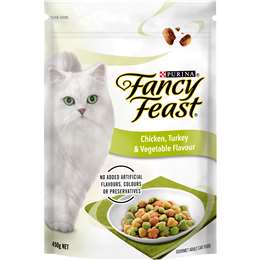 Fancy Feast Adult Chicken Turkey & Vege Flavour Dry Cat Food 450g