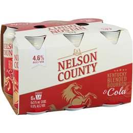 Nelson County Bourbon & Cola Cans 375mL x 6 pack