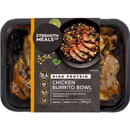Strength Meals Co Chicken Burrito Bowl 350g