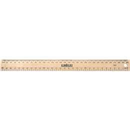 Celco Wooden Ruler Metric Drilled 30cm each