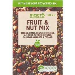 Macro Fruit & Nut Energy Mix 500g