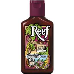 Reef SPF 30+ Tanning Oil Coconut Sunscreen 125mL
