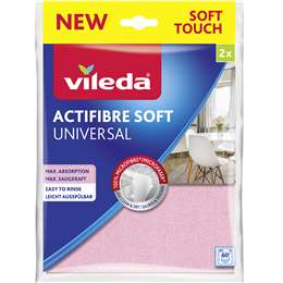 Vileda Actifibre Soft Cloth 2 pack
