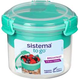 Sistema To Go Breakfast Food Container 530mL each