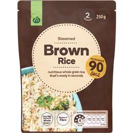 Woolworths Microwave Brown Rice 250g