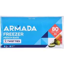 Armada Freezer Bags Medium 80 pack