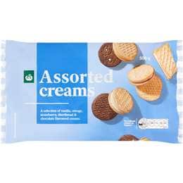 Woolworths Creams Assorted Biscuits 500g
