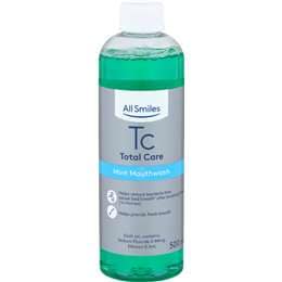 All Smiles Total Care Mint Mouthwash 500mL