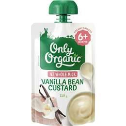 Only Organic 6 Months+ Vanilla Bean Custard 120g