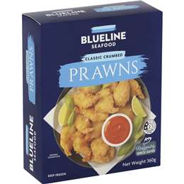 Blueline Seafood Classic Crumbed Prawns 360g