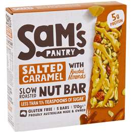Sam's Pantry Salted Caramel Nut Bar 5 pack