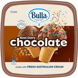 Bulla Real Dairy Chocolate Ice Cream 2L