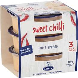 Chris' Homestyle Dips Sweet Chilli 60g x 3 pack