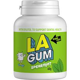 LA Spearmint Sugar Free Chewing Gum Bottle 60g