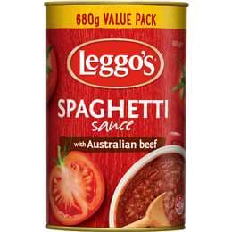 Leggo's Pasta Sauce Spaghetti With Beef 680g