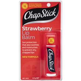Chapstick Strawberry Lip Balm With SPF 15+ Sunscreen 4.2g