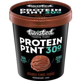 Twisted Healthy Treats Double Choc Fudge Protein Pint Frozen Dessert 475mL